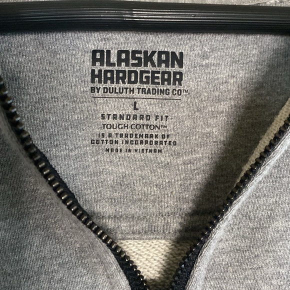 Alaskan Hardgear by Duluth Trading Co Gray Full Zip Hoodie- size L - Picture 5 of 7